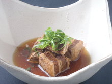 Simmered pork belly