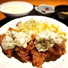 Deep-fried horse mackerel