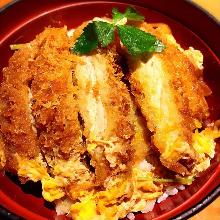 Pork cutlet rice bowl