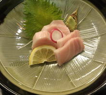 Very fatty bluefin tuna sashimi