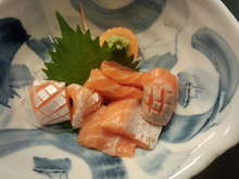 Salmon sashimi