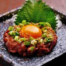 Horse meat tartare