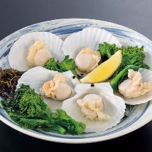 Steamed with sake