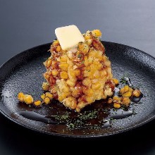 Mixed tempura of corn