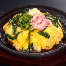 Crab omelette