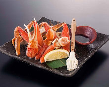 Grilled snow crab