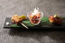 厳選牛　肉の三種の前菜