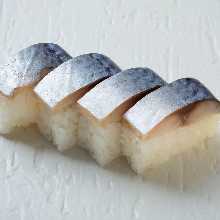 Mackerel rod-shaped sushi