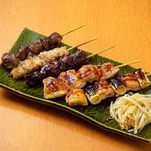 Assorted grilled skewers, 5 kinds