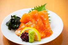 Salmon sashimi