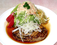 Japanese-style hamburg steak