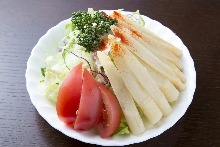 White asparagus salad