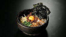 Stone grilled bibimbap with soup