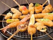 Assorted fried cutlet skewers, 10 kinds