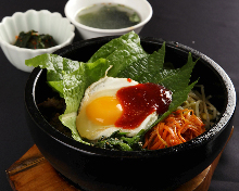 Stone grilled bibimbap