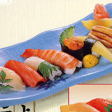 Assorted nigiri sushi, 7 kinds