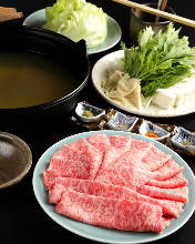 Beef sirloin shabu-shabu