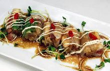 Fresh spring rolls of seafood