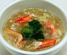 Shark fin soup with crab
