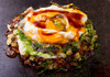 Maze-yaki/Modern-yaki  (standard okonomiyaki,  batter is mixed with all ingredients before cooking)