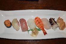 Assorted nigiri sushi, 7 kinds