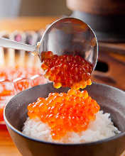 Salmon roe rice bowl