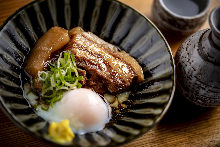 Simmered pork belly