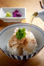 Tai chazuke (sea bream and rice with tea)