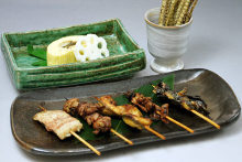 Assorted grilled skewers, 5 kinds