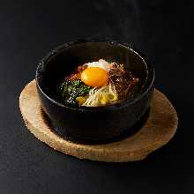 Stone grilled bibimbap