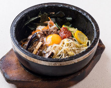 Stone grilled bibimbap
