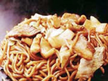 Yakisoba noodles with sauce