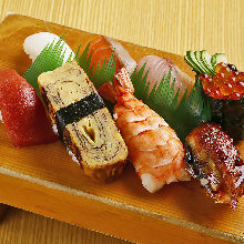 Assorted nigiri sushi