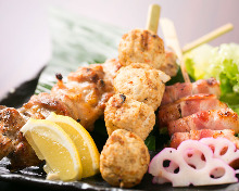 Assorted grilled skewers, 5 kinds Assorted grilled skewers, 5 kinds