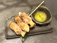 Pork-Wrapped Eringi Mushroom (with Garlic Butter)