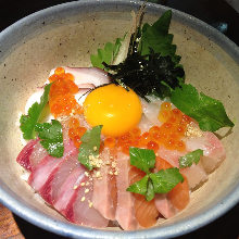 Seafood rice bowl
