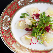 Sea bream carpaccio