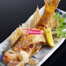 Simmered or salted and grilled fish