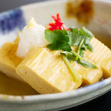 Japanese omelet roll with ankake sauce