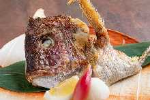 grilled red sea bream
