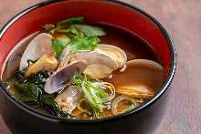 Manila clams miso soup