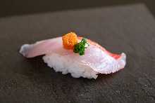 Splendid alfonsino sushi