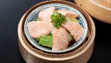 Steamed seasonal fish