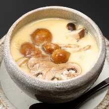 Seafood chawanmushi (steamed egg custard)