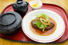 Japanese-style hamburg steak