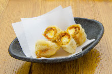 Cheese yuba (tofu skin) wraps