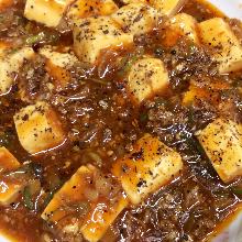 Spicy tofu and ground meat