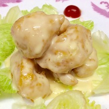 Stir-fried shrimp with mayonnaise