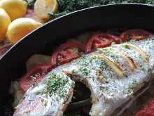 grilled red sea bream