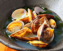 Manila clams steamed with sake